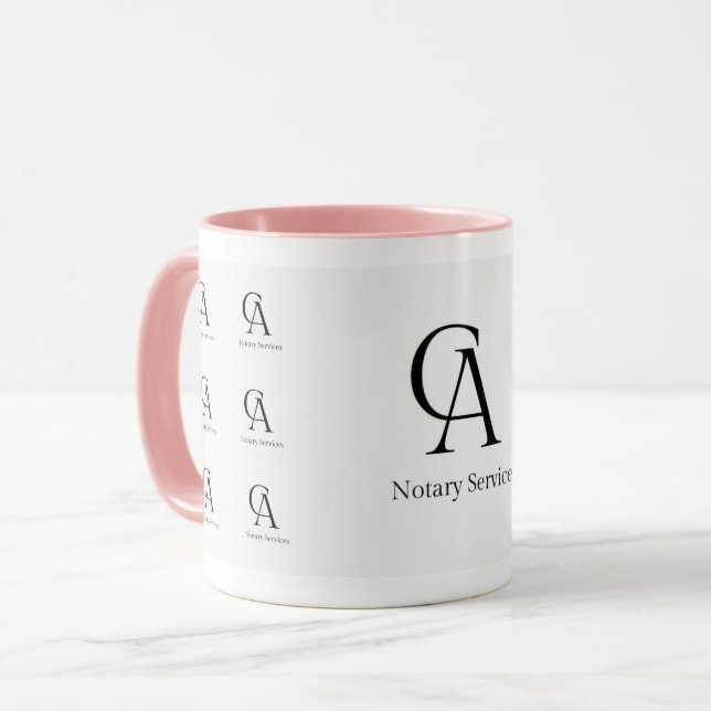 Caneca Notary Business / Notary Signal Agent Office Mug (Frente Esquerda)