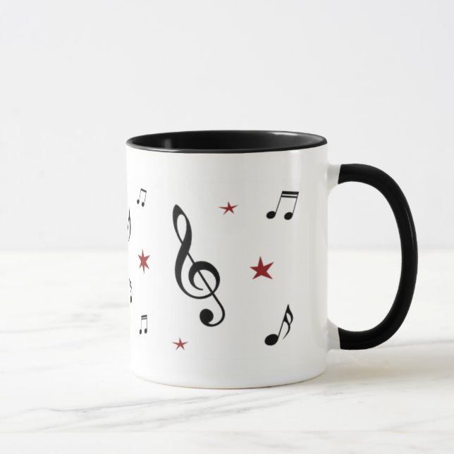 Caneca Notas de Música (Direita)