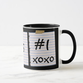 Caneca Notas do amor para a papá