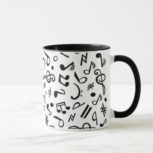 Caneca notas musicais (Direita)