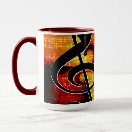 Caneca Notas simples de Na moda Legal