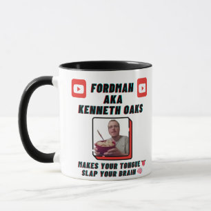 Caneca Nova Design "Faz sua língua derrubar seu cérebro"
