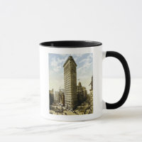 Nova Iorque lisa da construção do ferro, vintage