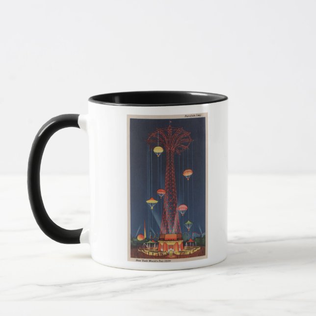 Caneca Nova Iorque, NY - Salto de Paraquedas no Mundo (Esquerda)