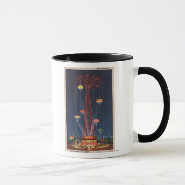 Caneca Nova Iorque, NY - Salto de Paraquedas no Mundo (Direita)