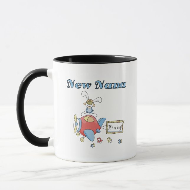 Caneca Nova Nana de Camisetas e presentes de aviões-Menin (Esquerda)