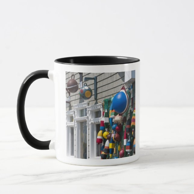 Caneca Nova Scotia, Canadá. Loja de boias em Blue Rocks e (Esquerda)