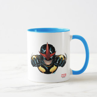Caneca Nova Voando pelo espaço