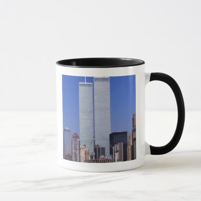 Caneca Nova York, EUA. Torres gêmeas do famoso mundo (Direita)