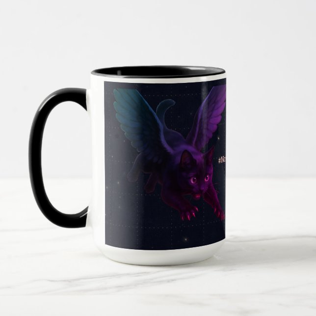Caneca #NovaCatAdventures winged v2 mug (Esquerda)