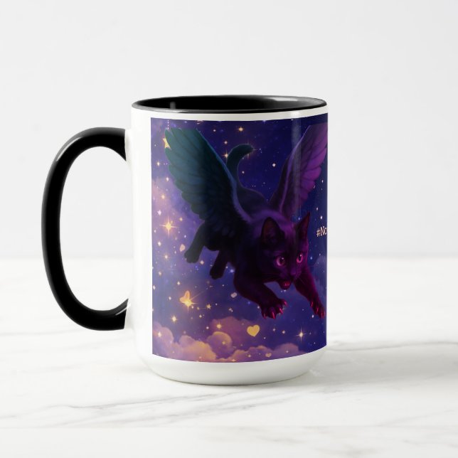 Caneca #NovaCatAdventures winged v3 mug (Esquerda)