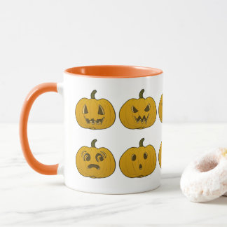 Caneca Novelty Vintage Halloween Pumpkins Mug