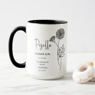 Caneca Novembro Flor Girl   Flor de Nascimento do Chrysan