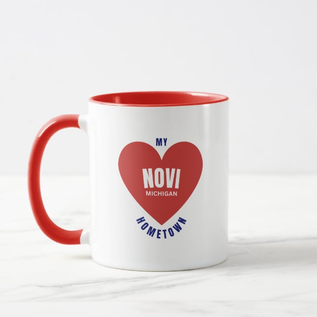 Caneca Novi Michigan Hometown Coffee Mug (Esquerda)