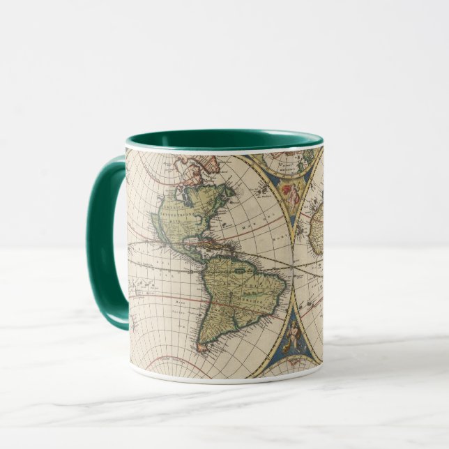 Caneca Novissima Totius Terrarum Orbis Tabula (Frente Esquerda)