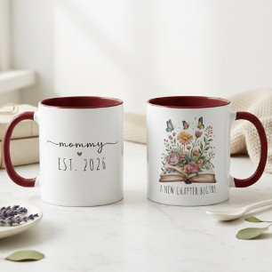 Caneca Novo Capítulo Mama Est Estilo Feminino Literário