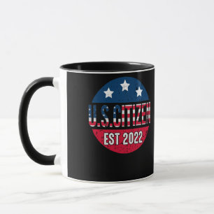 Caneca Novo cidadão americano Est 2022 imigrante america