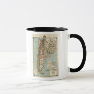 Caneca Novo mapa da Argentina