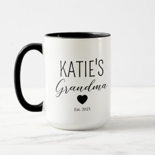 Caneca Novo vovô personalizado e vovó café Mug presentes