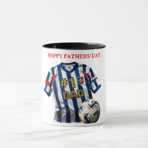 Caneca Número 1 Personalizado do Dia de os pais da Equipe