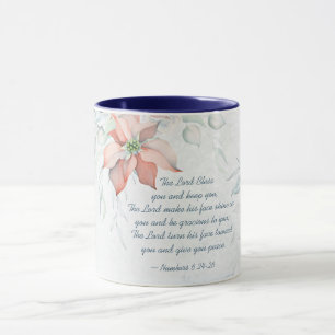 Caneca Números 6:24-26 O Senhor Abençoa-Te Natal