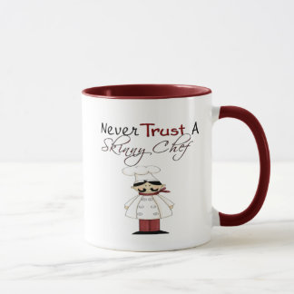 Caneca Nunca confie em um chef magro