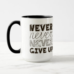 Caneca Nunca dê acima