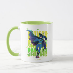 Caneca Nunca Desistir do Batman Executando Gráfico