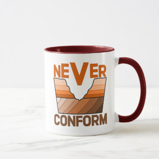 Caneca Nunca se Conforme - Desconformidade Angular do Geó