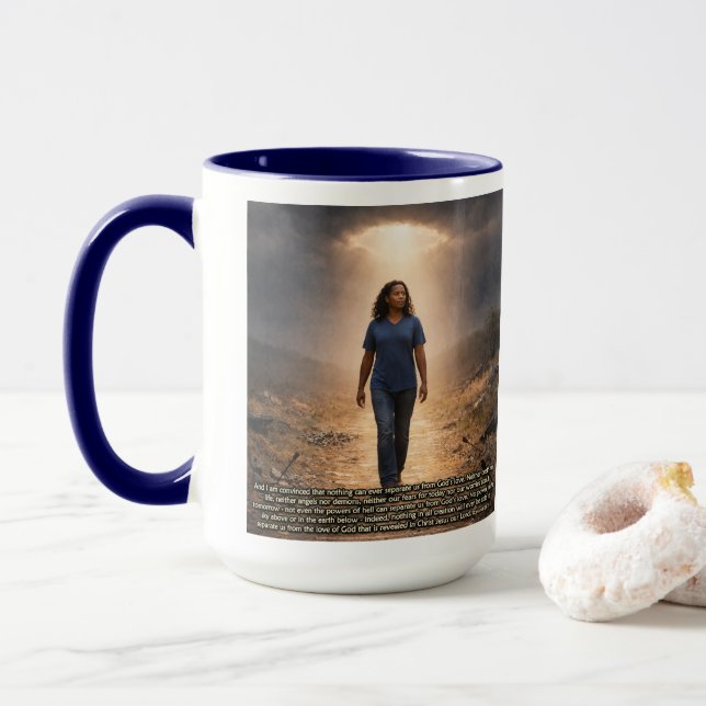 Caneca Nunca separado de Deus (Com Donut)