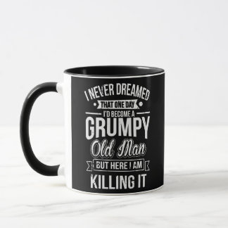 Caneca Nunca sonhei que eu me tornaria um velho rabugento