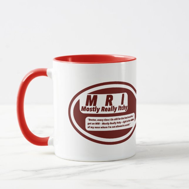 Caneca Nurse Humor Print Novelty: M R I , mugs (Esquerda)