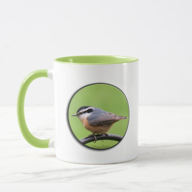 Caneca Nuthatch de peito vermelho (Esquerda)