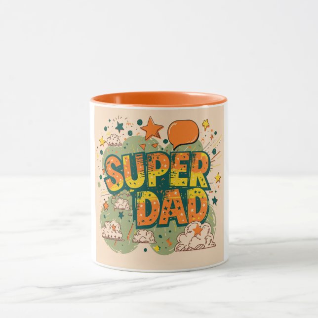 Caneca Nuvem Estelar do Super Pai (Centro)