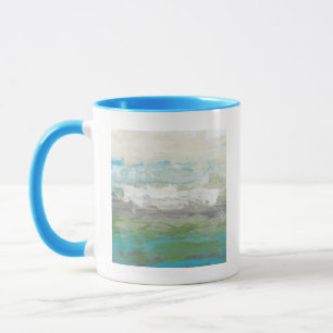 Caneca Nuvens Brancas Superando Uma Linda Paisagem