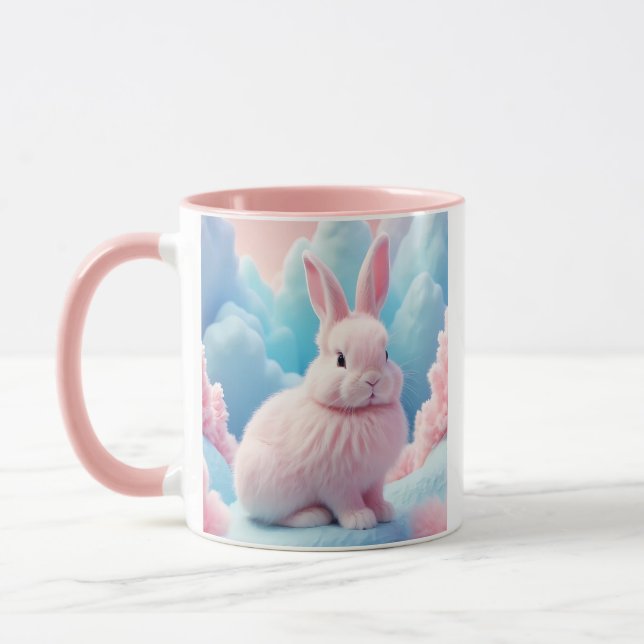 Caneca Nuvens de algodão doce, cor-de-rosa, muito bonitas (Esquerda)