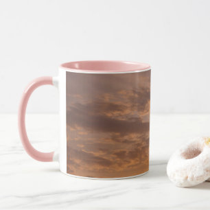 Caneca Nuvens do Pôr do Sol II Pastel Abstrato Natureza