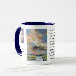 Caneca Nuvens Sobre a Pintura do Pântano / Artista Larry 