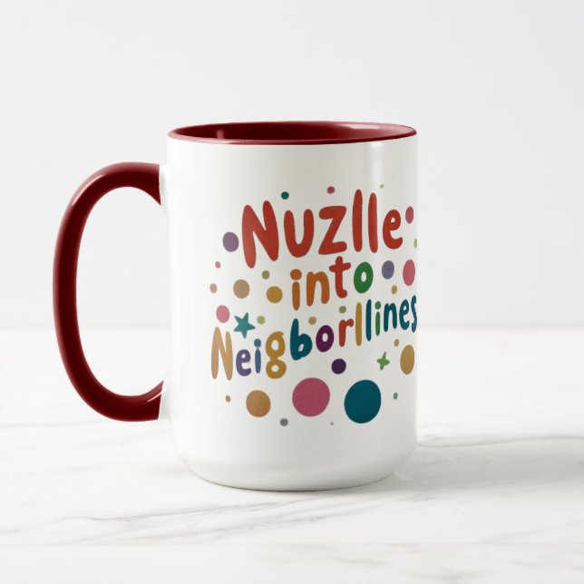Caneca Nuzzle em Mug de Vizinhança (Esquerda)