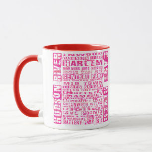 Caneca NYC Neighborods Quente Rosa