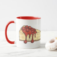 NYC New York Cherry Cheesecake Slice Foodie