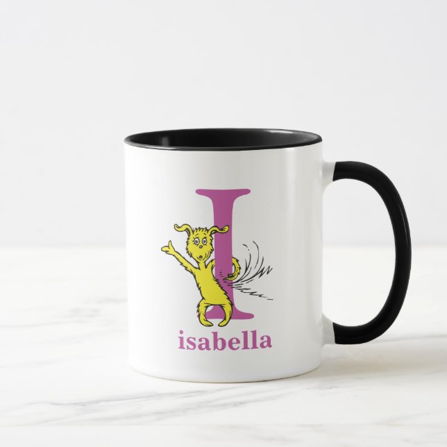 Caneca O ABC do Dr. Seuss: Letra I - Roxo | Adicione seu  (Direita)