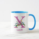 Caneca O ABC do Dr. Seuss: Letra X - Roxo| Adicione Seu N<br><div class="desc">Este Dr. Seuss ABC: A design da letra X é o presente perfeito para um chá de fraldas ou para o primeiro ou segundo aniversário do seu filho.  Personalize este design adicionando o nome do seu filho ou alterando a cor de fundo do produto.</div>