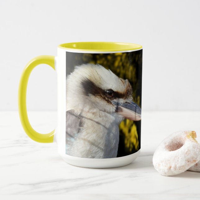 Caneca O Abraço Australiano De Kookaburra, (Com Donut)