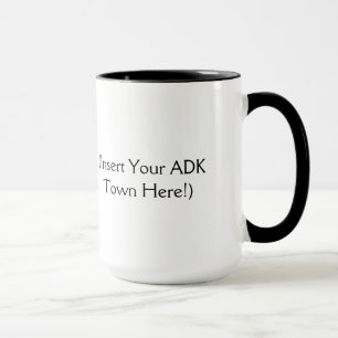 Caneca O Adirondacks está chamando - introduza sua cidade