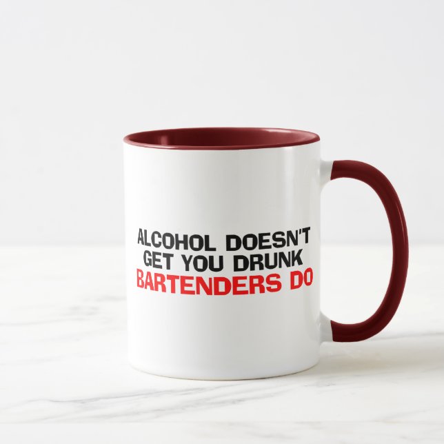 Caneca O álcool não te dá Bebado (Direita)