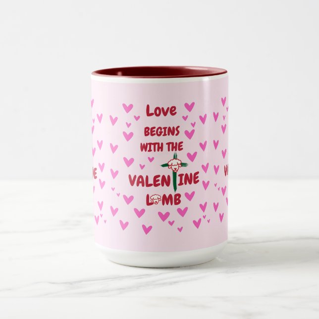 Caneca O Amor Começa Com A Lâmpada Do Namorados (Centro)