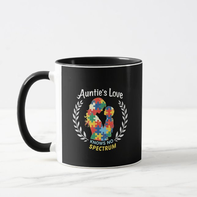 Caneca O amor da tia não tem consciência do espectro (Esquerda)