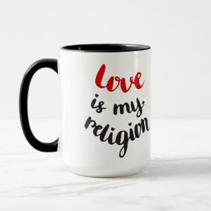 Caneca O amor é minha religião