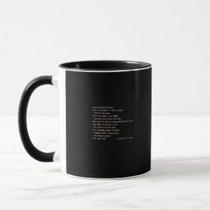 Caneca O Amor é Paciente Simples Design Inspirador 